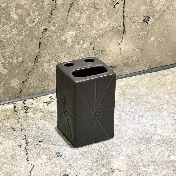 Black Ceramic Toothbrush Hholder Bulk