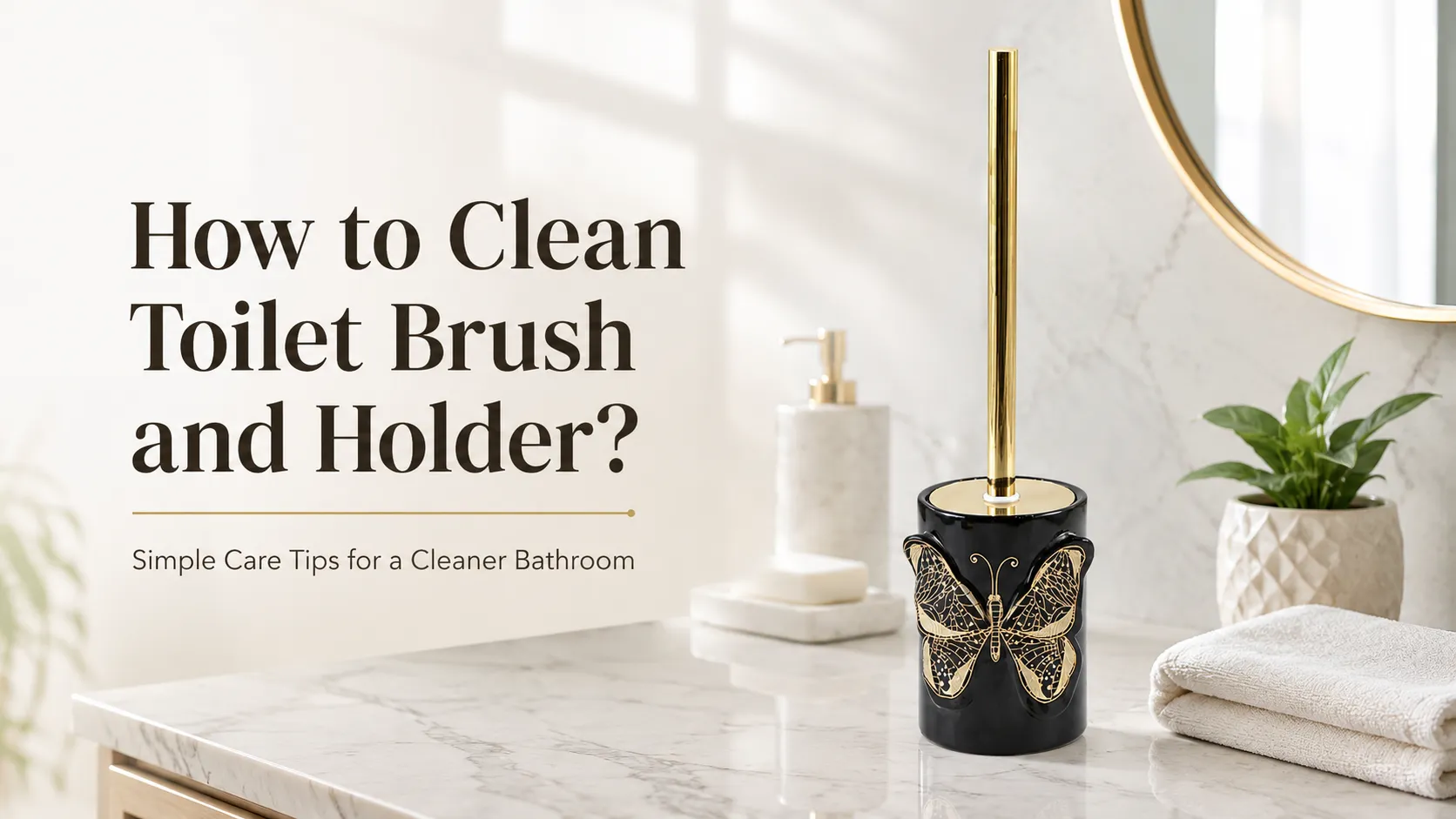 How to Clean Toilet Brush and Holder