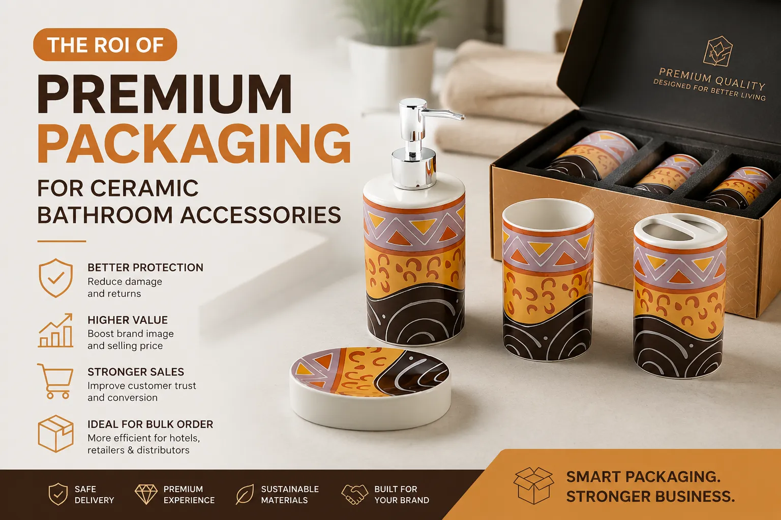 Premium Packaging for Ceramic Bathroom Accessories