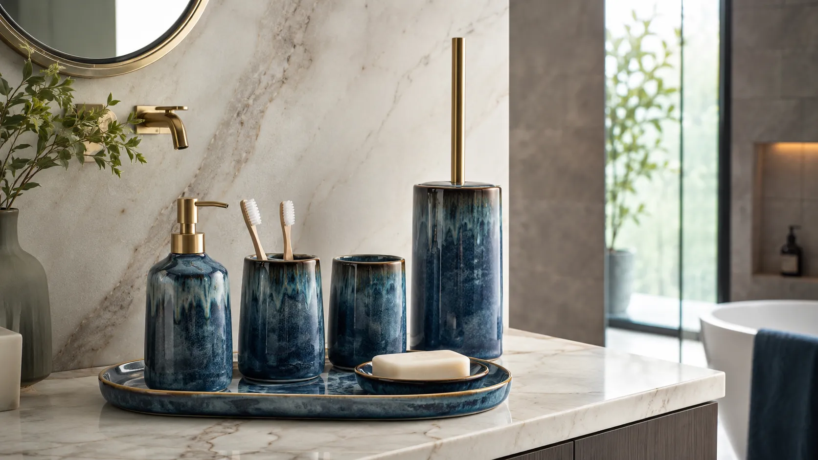 What Is Reactive Glaze Ceramic Luxury Bathroom Sets