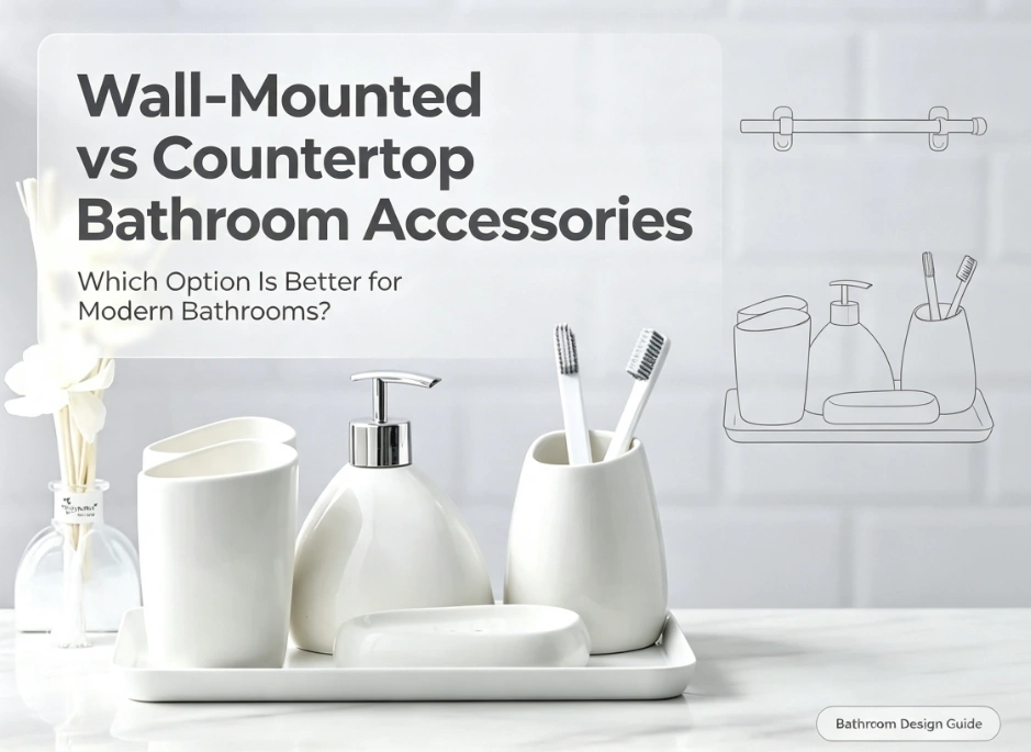 Countertop Bathroom Accessories vs Wall-Mounted-（1）