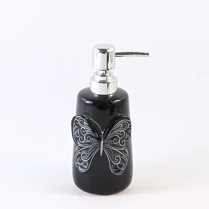 OEM black ceramic soap dispenser factory (4)