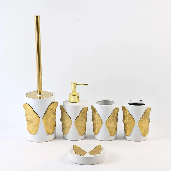 White Ceramic Toilet Brush Holder Wholesale (1)
