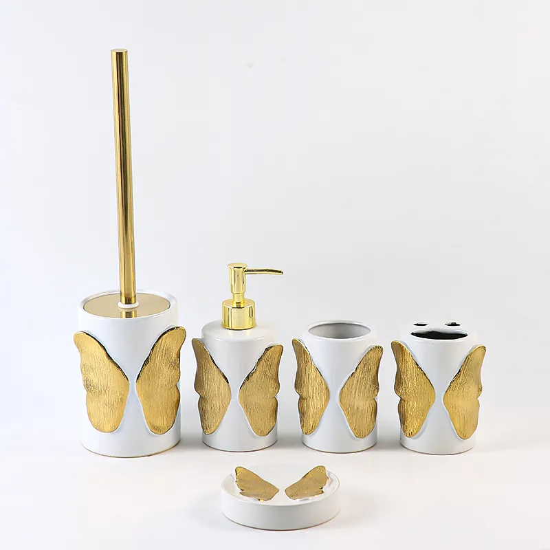 White Ceramic Toilet Brush Holder Wholesale (1)