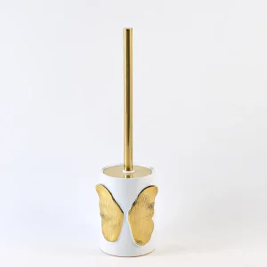 White Ceramic Toilet Brush Holder Wholesale (2)