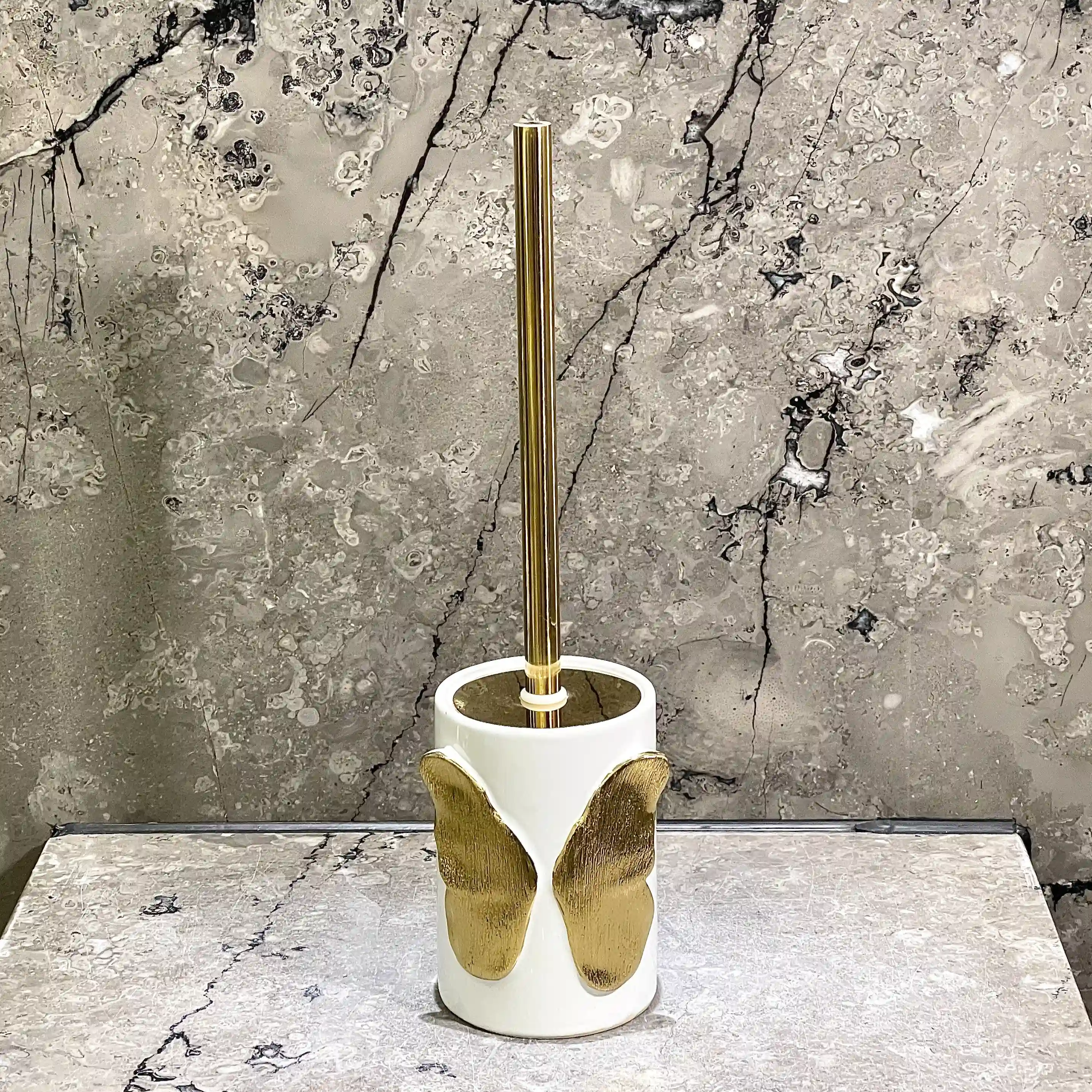White Ceramic Toilet Brush Holder Wholesale (5)