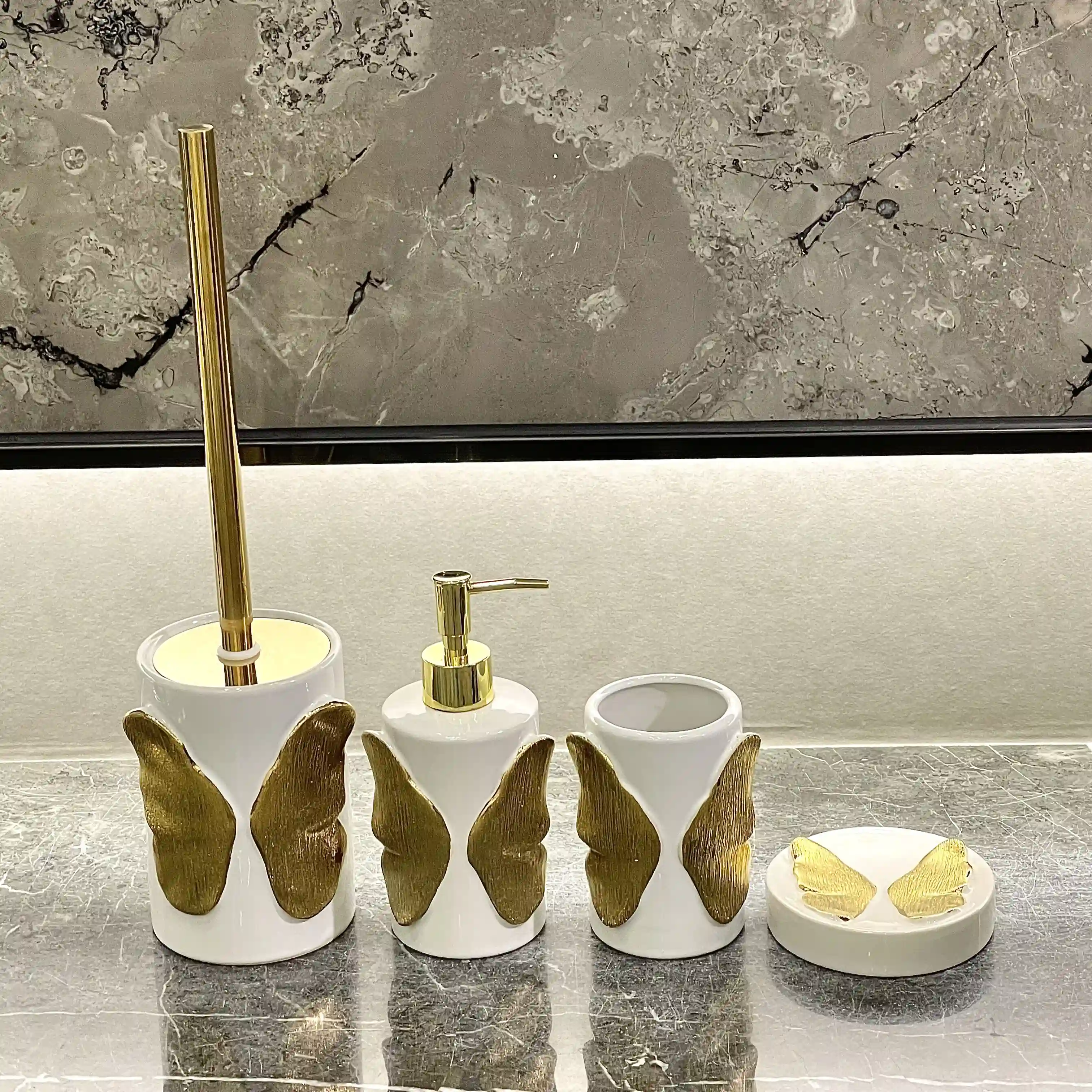 White Ceramic Toilet Brush Holder Wholesale Manufacturer (4)