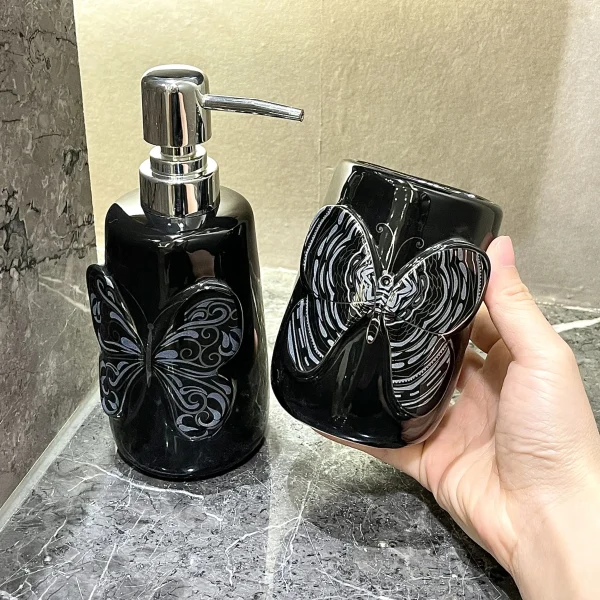 Wholesale Black Bathroom Tumbler Supplier (2)