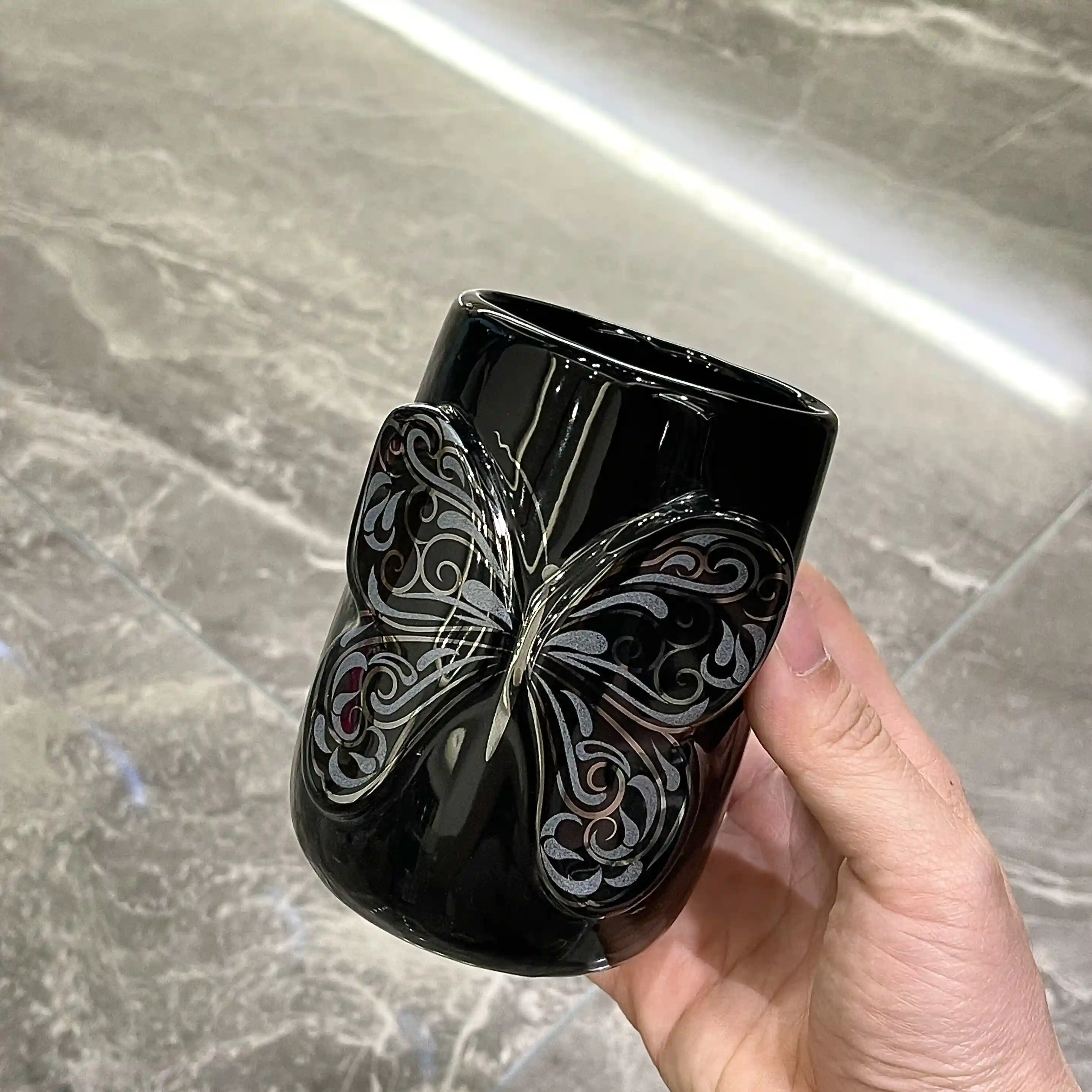 Wholesale Black Bathroom Tumbler Supplier (3)