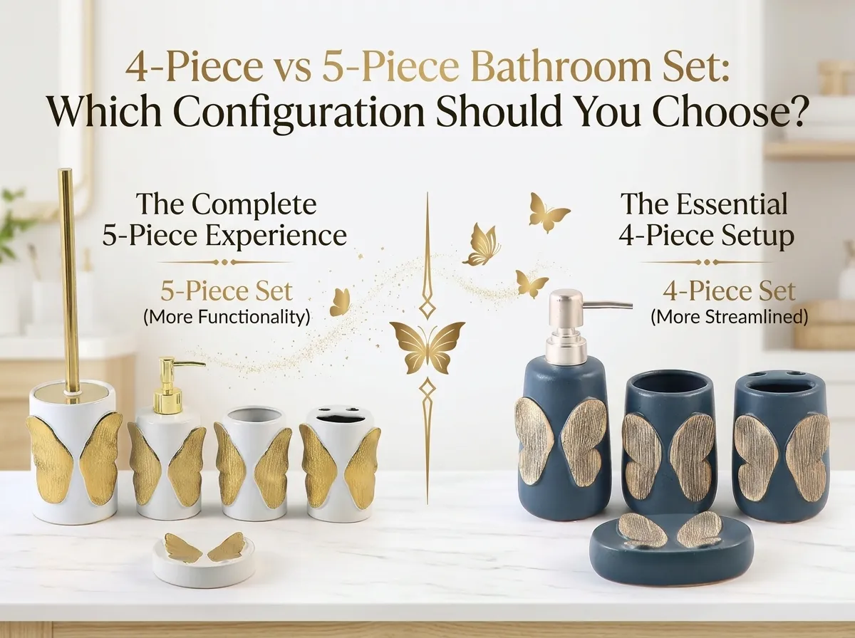 4-Piece vs 5-Piece Bathroom Set Which Configuration Should You Choose