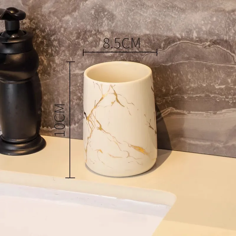Bathroom Tumbler Cup Bulk Glossy Ceramic Supplier (5)