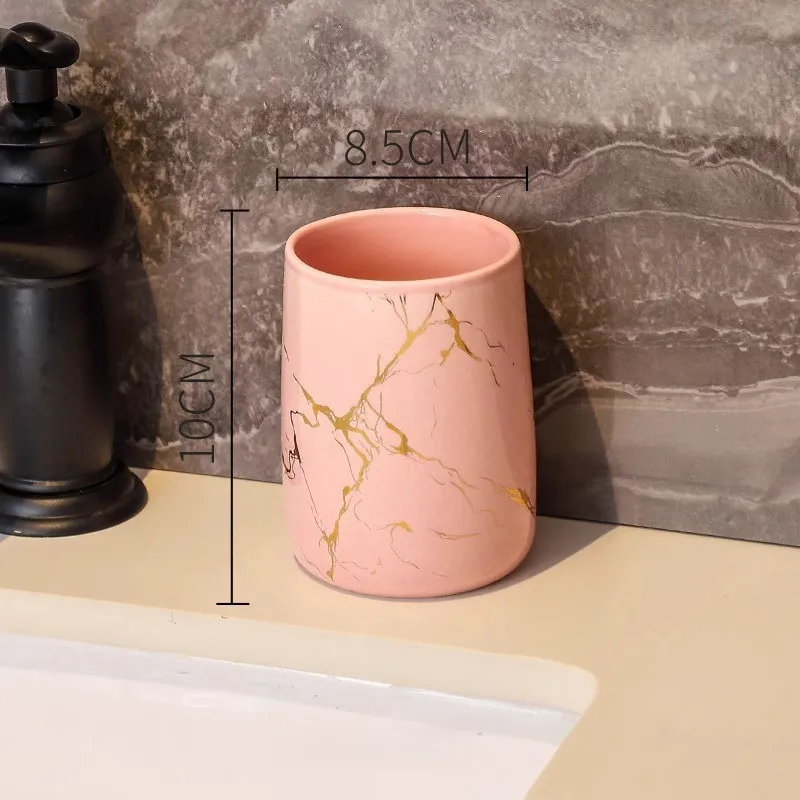 Bathroom Tumbler Cup Bulk Glossy Ceramic Supplier (8)