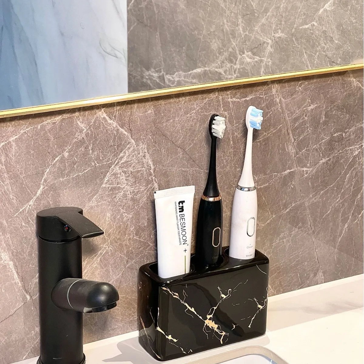 Ceramic Toothbrush and Toothpaste Holder Wholesale (2)