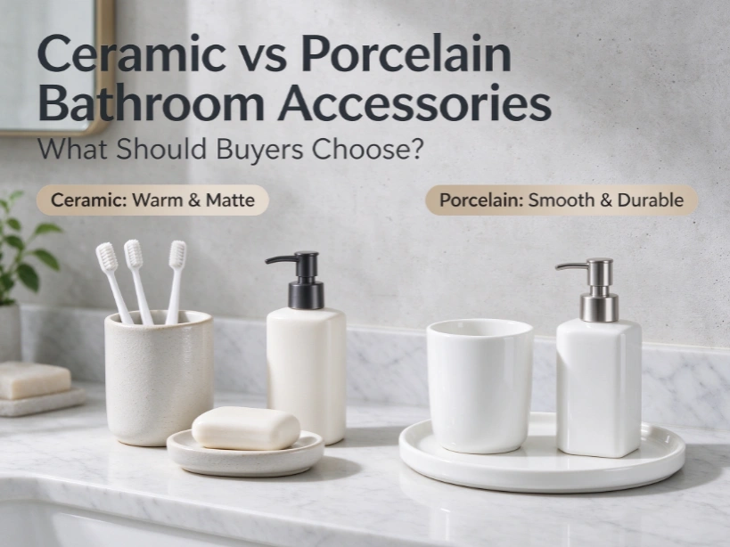 Ceramic vs Porcelain Bathroom Accessories