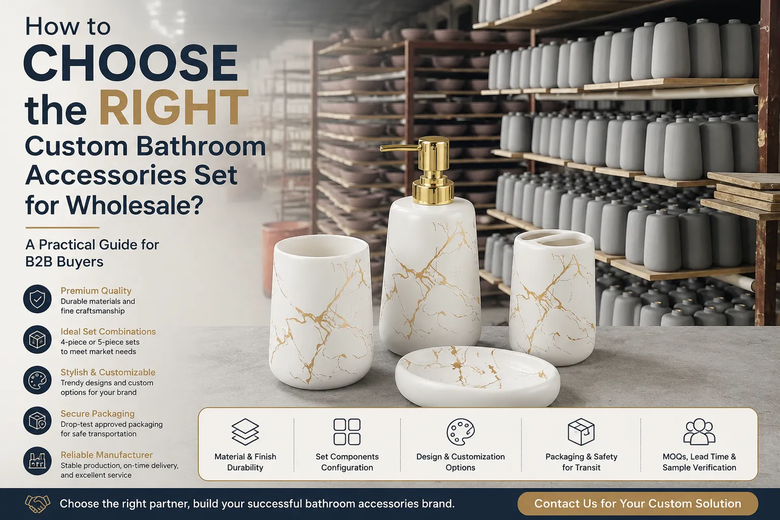 How to Choose the Right Custom Bathroom Accessories Set for Wholesale