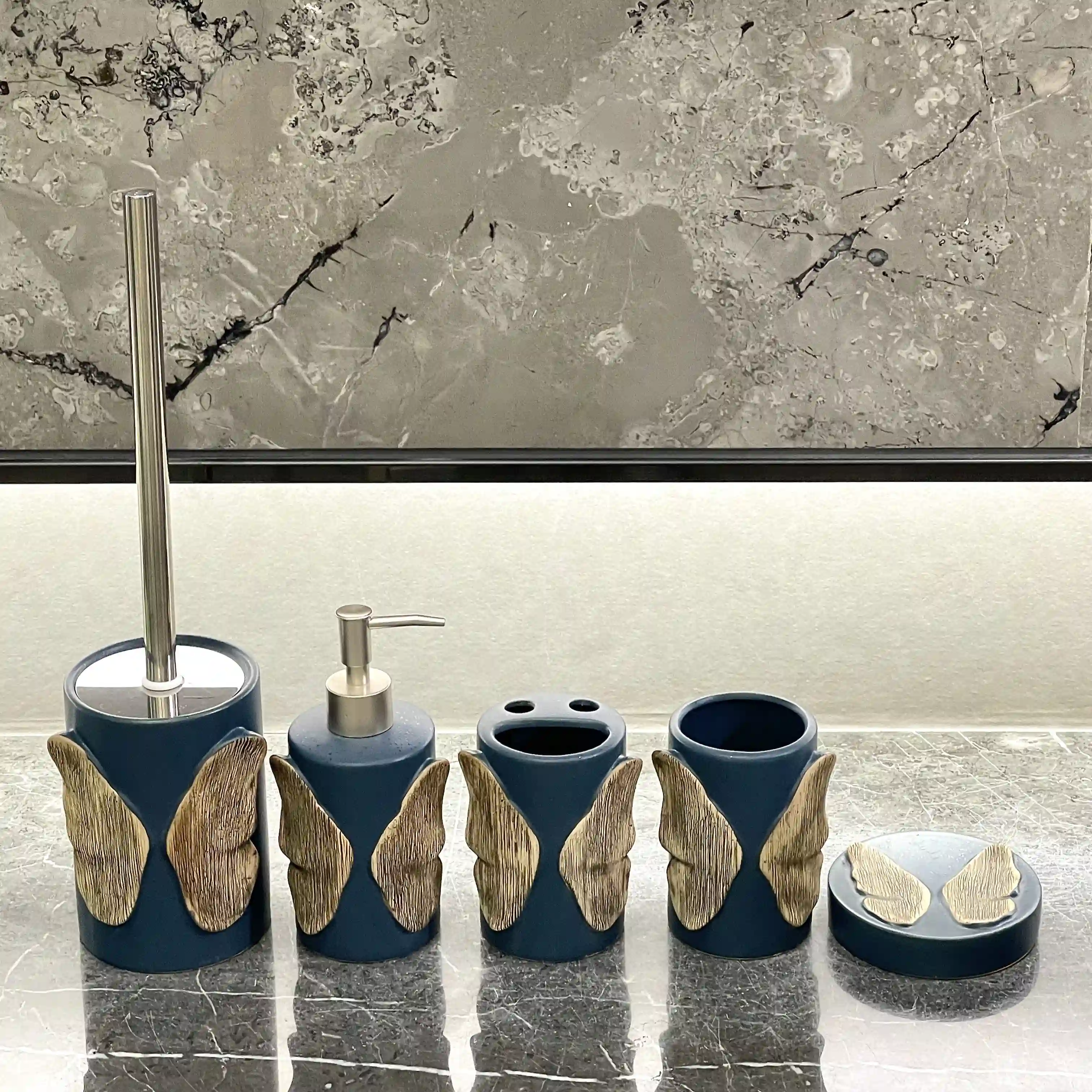 Luxury Ceramic Toilet Brush Set Bulk Supplier (4)