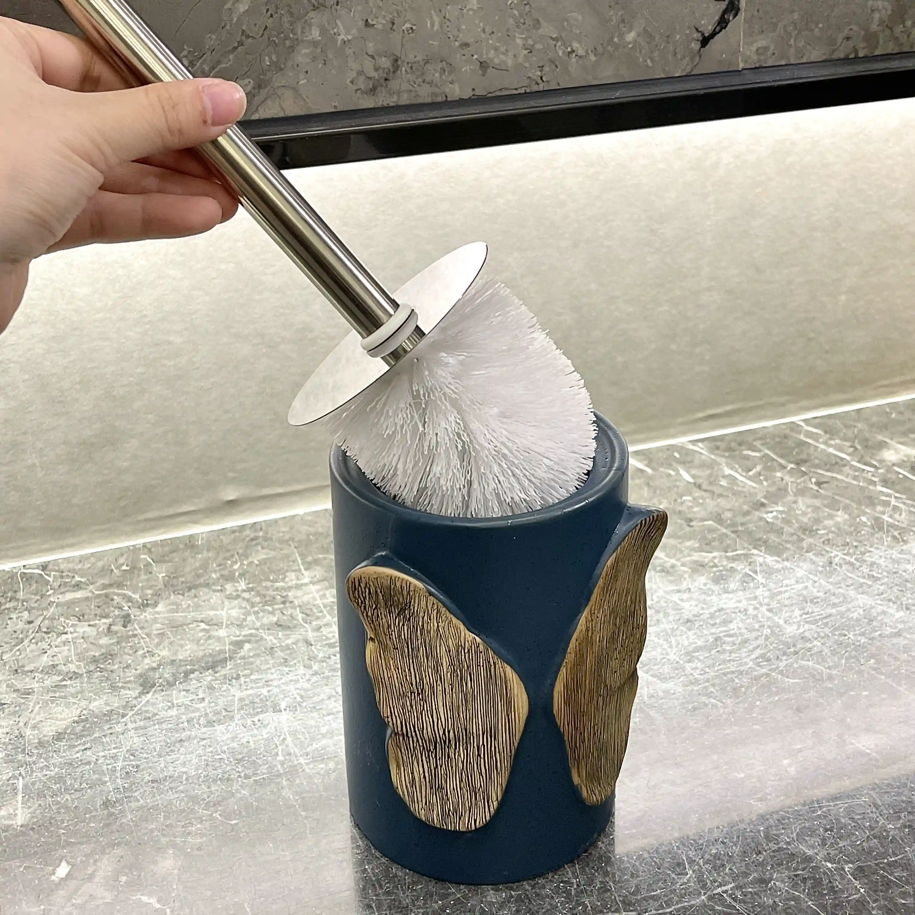 Luxury Ceramic Toilet Brush Set Bulk Supplier (7)