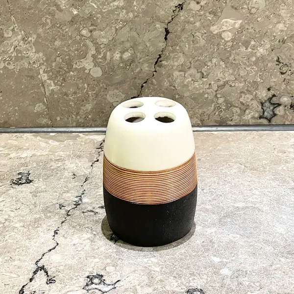 Custom Modern Toothbrush Holder with 4 Holes1