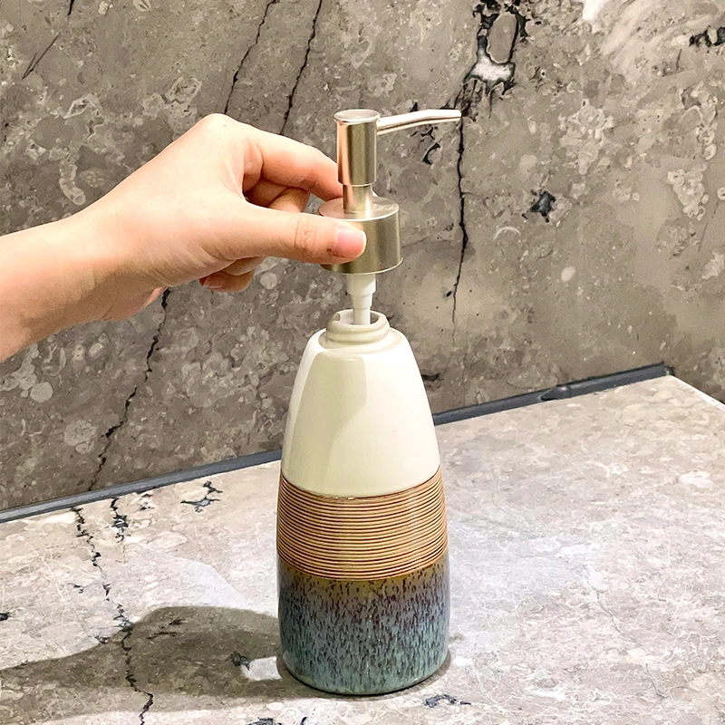 OEM Custom Ceramic Soap Dispenser Bulk Refillable Lotion Bottle Supply-2