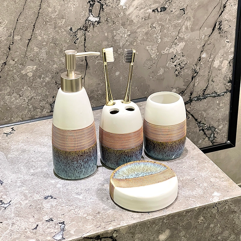OEM Custom Ceramic Soap Dispenser Bulk Refillable Lotion Bottle Supply-5