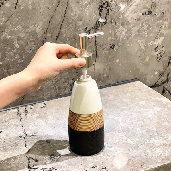 Wholesale Ceramic Soap Pump with Metallic Pump2
