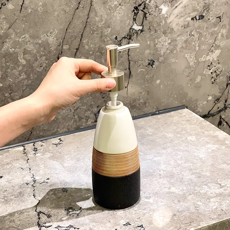Wholesale Ceramic Soap Pump with Metallic Pump2